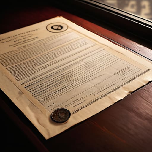 Customs document showing credits on imported goods.